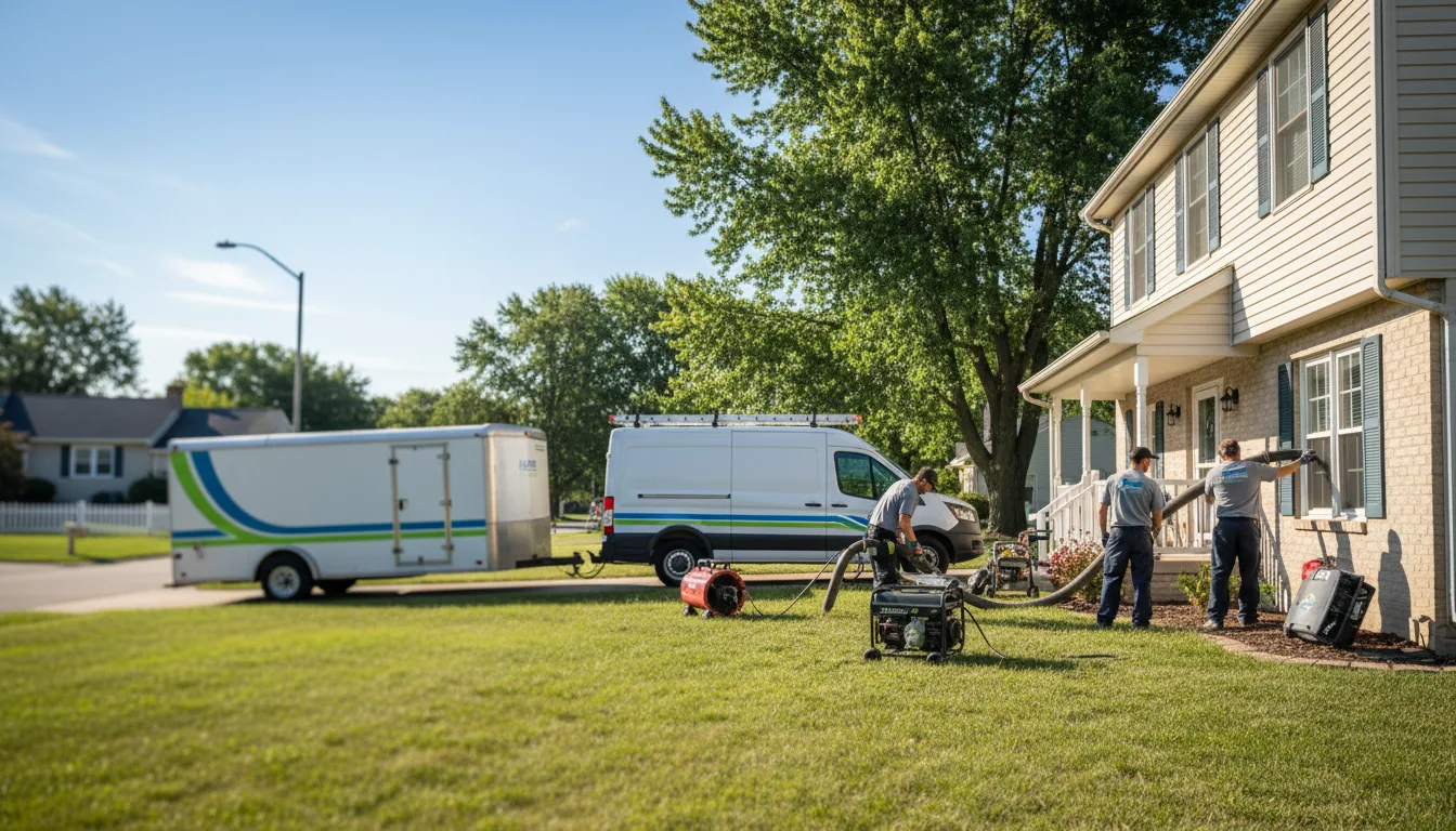 Flooded Basement Restoration And Cleanup With Repair in Crestwood, IL near me